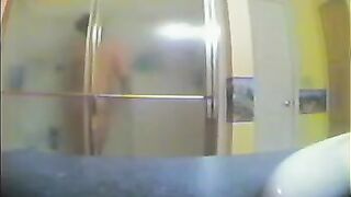 A girl took shower not knowing there was a hidden camera