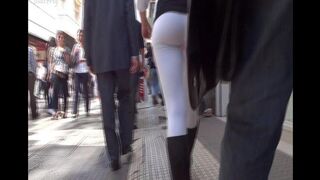 The camera followed the juicy Argentine ass around