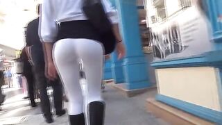 The camera followed the juicy Argentine ass around