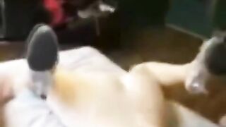 Grabbed the girl and put her in the back, a rough and intense scene
