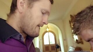 Two guys fucked the cute baby’s tight ass hole hard
