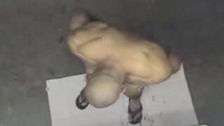 A spy camera in the shower captured a naked man, sparking intense reactions