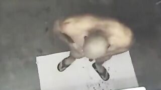 A spy camera in the shower captured a naked man, sparking intense reactions