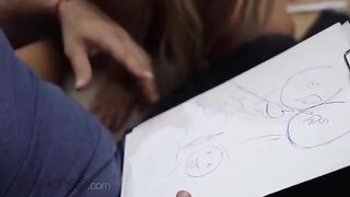 Lovita Fate, the cute girl, tried to reach her teacher, getting intimate in a steamy encounter