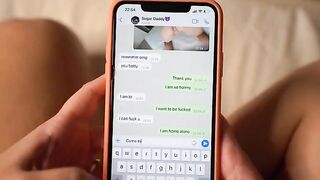 My sugar daddy paid me 10 000 Euros for nudes and sex - he cummed inside me