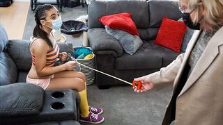Adorable Princess Zerella Skies fucks with her stepfather in every pose