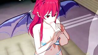 The Succubus from Anime Wants to Get More Cum - Itadaki! Seieki - Mari Setogaya Hentai