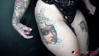 Get ready for the hottest inked babe with huge boobs Payton Preslee gets her pussy filled with cum