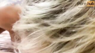 The woman has anal sex with a man and he filled her ass with semen
