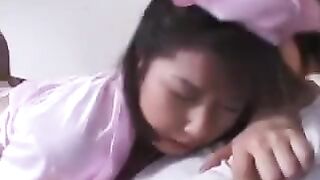 He washed his dick from the girl's pussy and finished hot