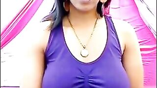 T-shirt not enough to cover her tits