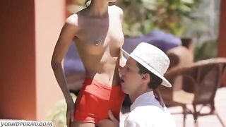 A young Russian girl gets fucked hard by her friend in POV