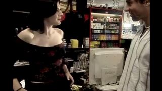 A quickie with a cute salesgirl working right at the counter