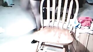 The guy got excited after putting on a woman's clothes outfit