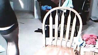 The guy got excited after putting on a woman's clothes outfit