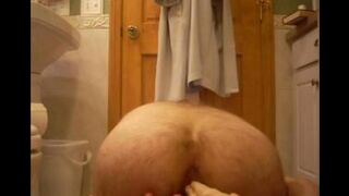 A rubber cock for my ass hole - homemade porn style