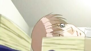 A big-eyed Hentai girl is sucking dick with her amazing skills in this hot video