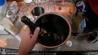 A tight pussy bitch gets her cunt hammered with a frantic dick