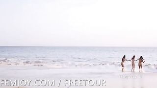 A day at the nudist beach is like a never-ending erotic show