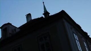 A red-haired girl spread her legs and began to masturbate