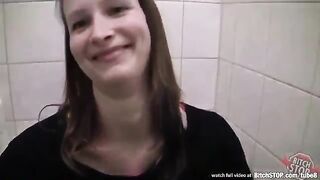 A girl agreed to have sex for money in the toilet of a garage