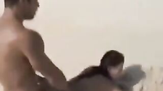 Hot girl has sex with her lover directly on the beach