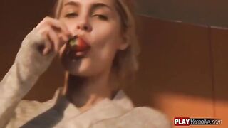 The girl got undressed and sat on a dick in POV style