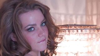 A cute girl with big boobs started to moan with pleasure immediately