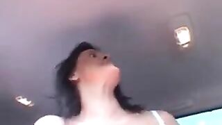 Three cool guys brought a prostitute to the forest to fuck