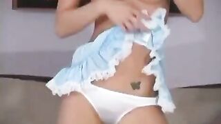 Super cute baby Cody Milo with big boobs walks in the park