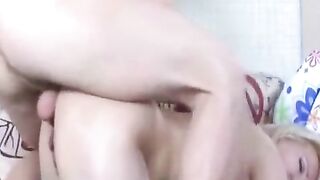 Hot mommy fucked in her home in anal sex scene with a man