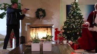 A man received a dick in his stocking from Santa Claus