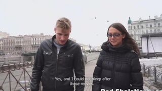 The first pick-up guy got a blowjob from Russian slut