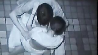 He removed his pants and fucked her anal hole