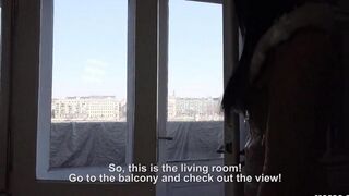 The tourist girl paid for accommodation in kind, amazing blowjob