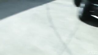 Blonde teen Blair Summers gets fucked on the parking lot in hardcore action