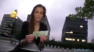 The young guy fucked a beautiful girl on the street, capturing it all on camera