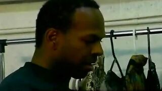 Two black guys enjoying each other with their mouths and cocks