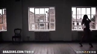 A woman with big natural boobs gets fucked in her ass
