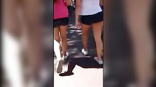 The beautiful ass of a student who invited someone to herself