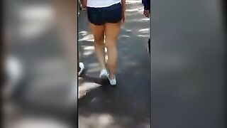 The beautiful ass of a student who invited someone to herself
