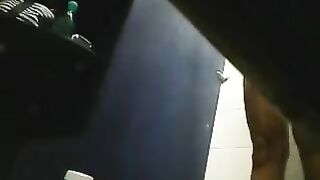 A girl has sex in the shower, but there is a hidden camera
