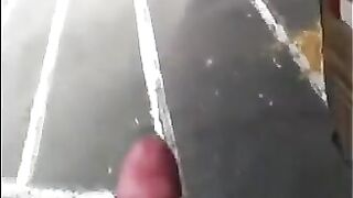 He could jerk off his big cock right in the street