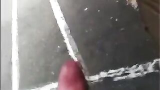 He could jerk off his big cock right in the street