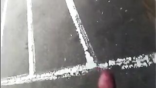 He could jerk off his big cock right in the street