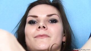 A girl came to porn casting in stockings and panties, ready for anything