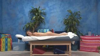 Relaxing erotic massage with a young cute girl