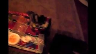 A drunk girl was found in the trash and got fucked