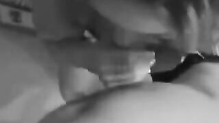 The girl is not shy to take a penis and sperm in her mouth