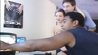 The actress was fucked by two guys for better listening
